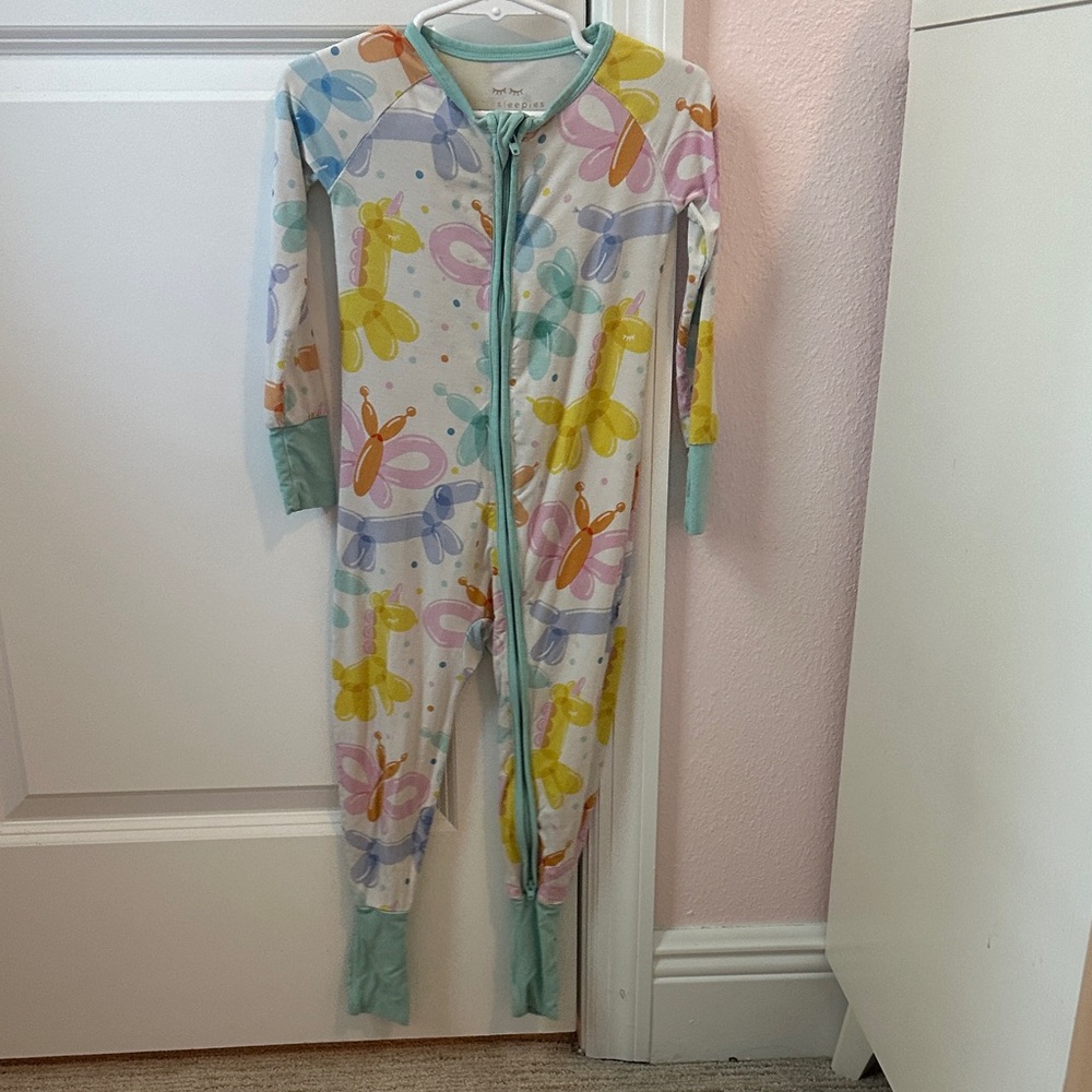 Little Sleepies Multicolor Kids Footie Pajama